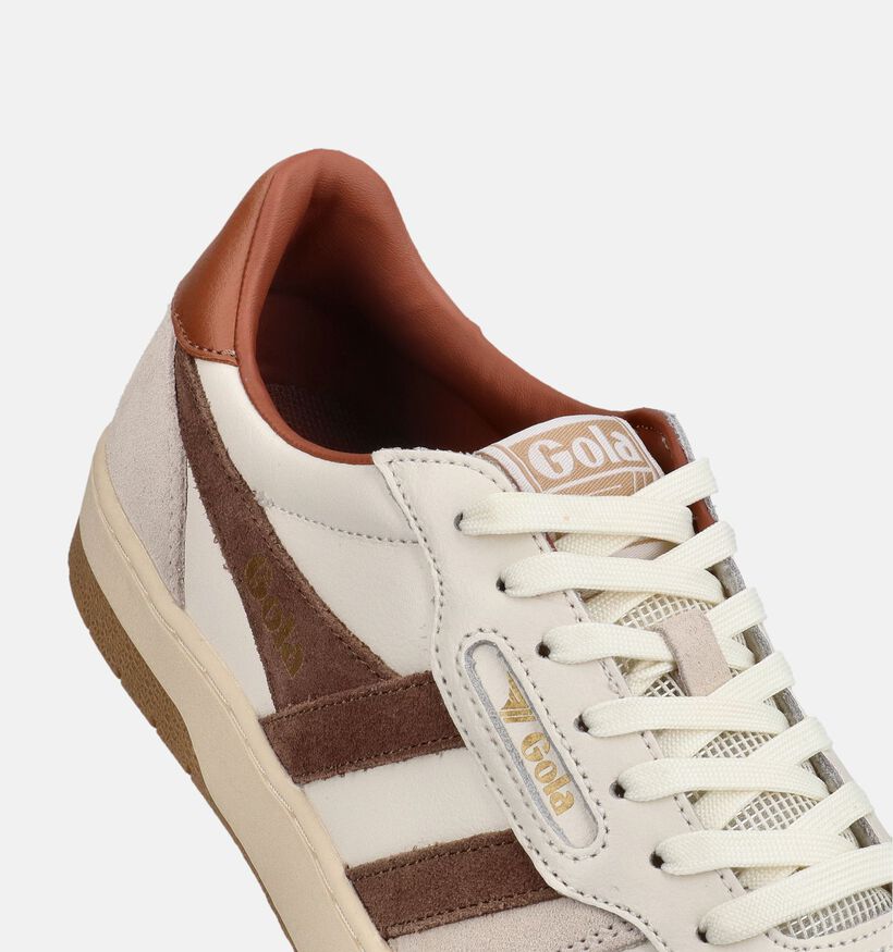 Gola Hawk Witte Veterschoenen voor heren (376432) - geschikt voor steunzolen