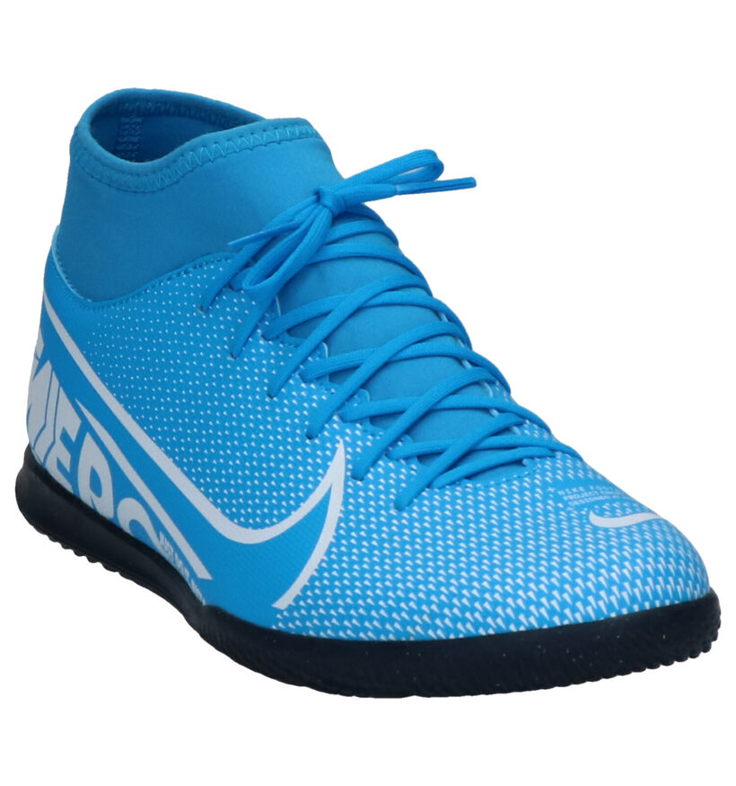 Nike Superfly 7 Club Blauwe Voetbalschoenen in kunstleer (254048)