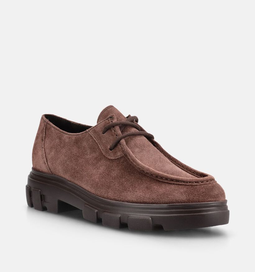 Paul Green Donkerbruine Mocassins voor dames (379776)