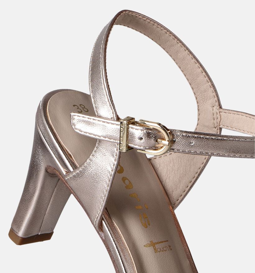 Tamaris Gouden Sandalen met hak voor dames (354436)