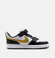 Nike Court Borough Low 2 Witte/Zwarte Sneakers voor jongens (381054)
