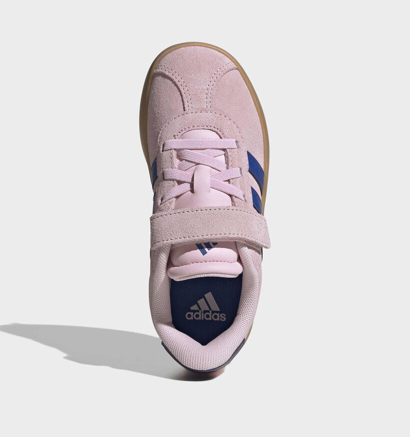 adidas VL Court 3.0 Roze/Blauwe Sneakers voor meisjes (372829) - geschikt voor steunzolen