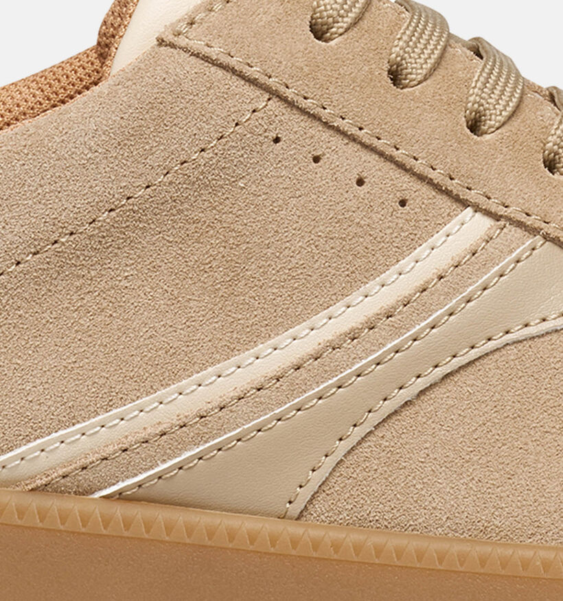 Geox Baskets casual en Beige pour femmes (368187) - pour semelles orthop&eacute;diques