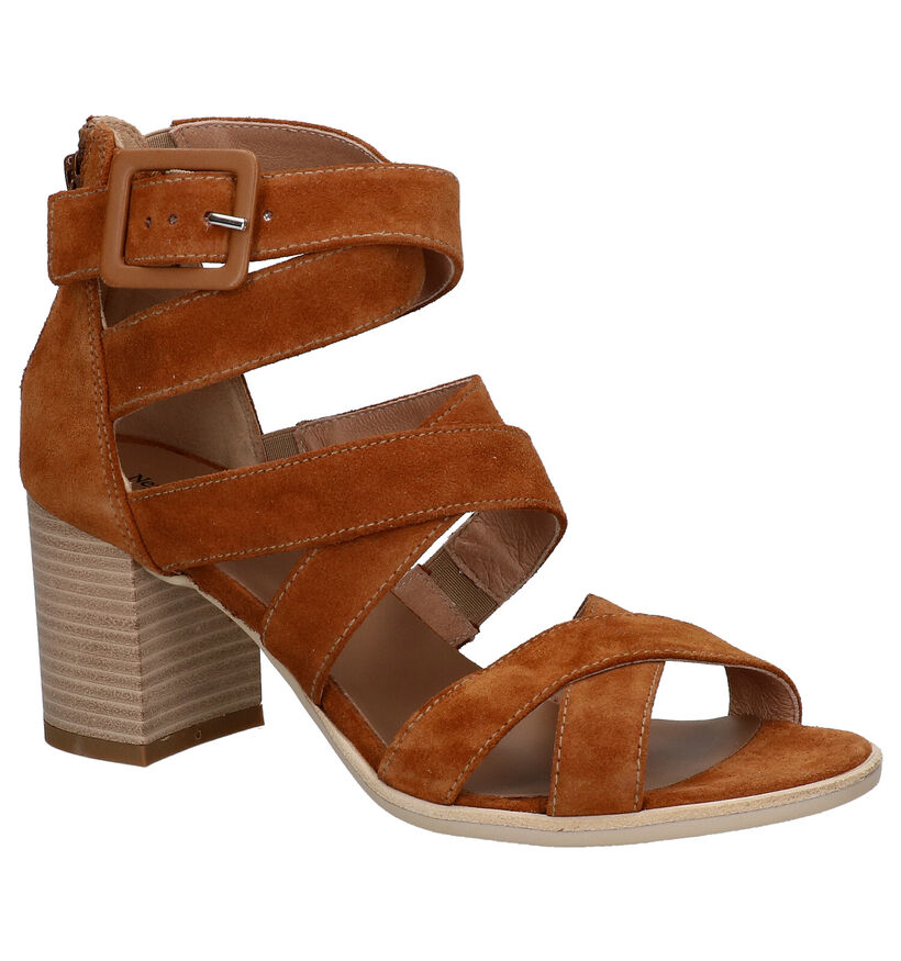 NeroGiardini Cognac Sandalen in nubuck (274332)