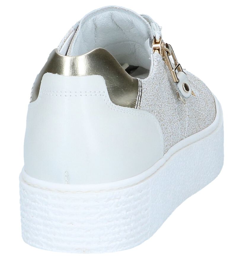 Beige Sneakers NeroGiardini in leer (240765)