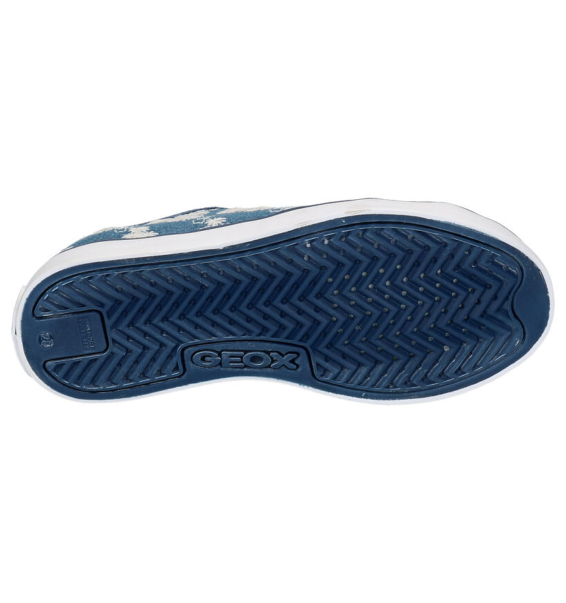 Geox Baskets slip-on en Bleu en textile (265771)