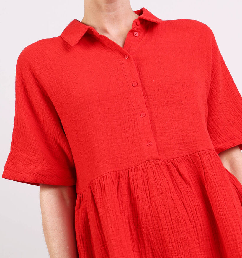 Pieces Sastina Robe mi-longue en Rouge pour femmes (369192)