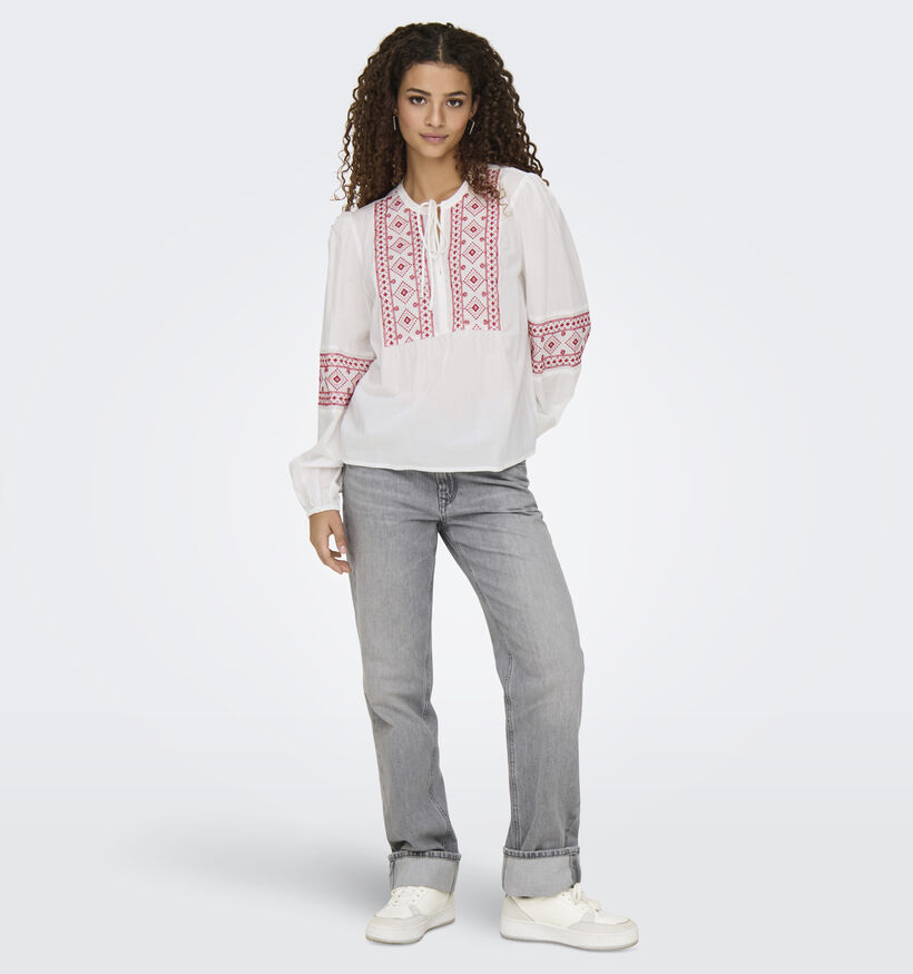 JDY Lulu Witte Blouse voor dames (353270)