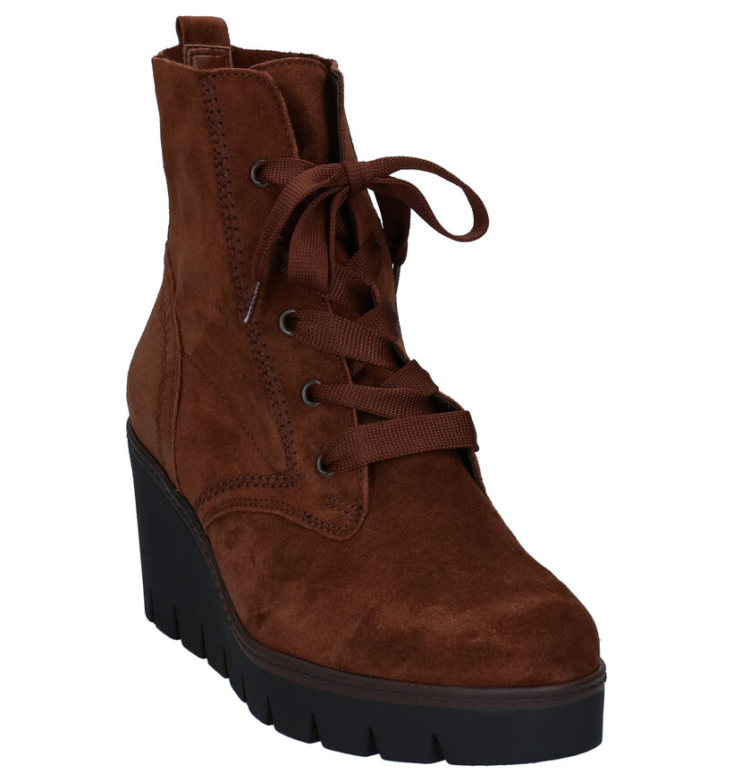 Gabor Best Fitting Bottines en Cognac en nubuck (282450)