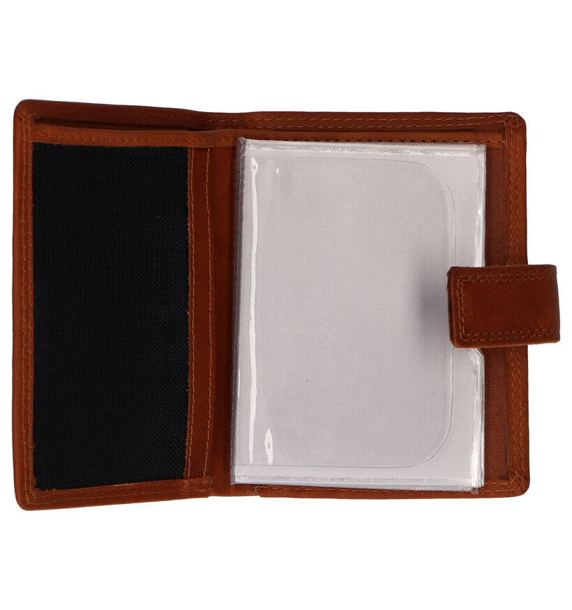 Euro-Leather Porte-cartes en Cognac pour femmes (310422)