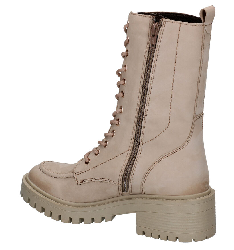 Poelman Klara Beige Laarzen in nubuck (300332)