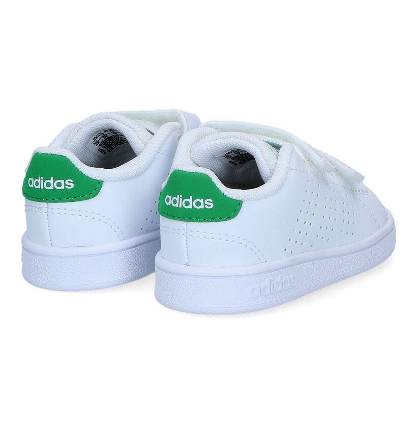 adidas Advantage Baskets en Blanc pour filles, garçons (350568) - pour semelles orthopédiques