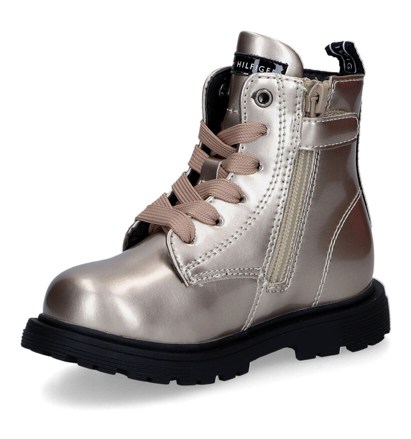Tommy Hilfiger Bottines robustes en Or en simili cuir (314488)