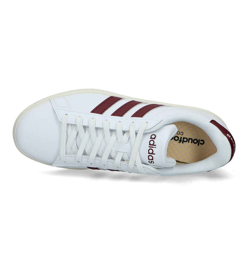 adidas Grand Court 2.0 Baskets en Blanc pour hommes, garçons (350086) - pour semelles orthopédiques