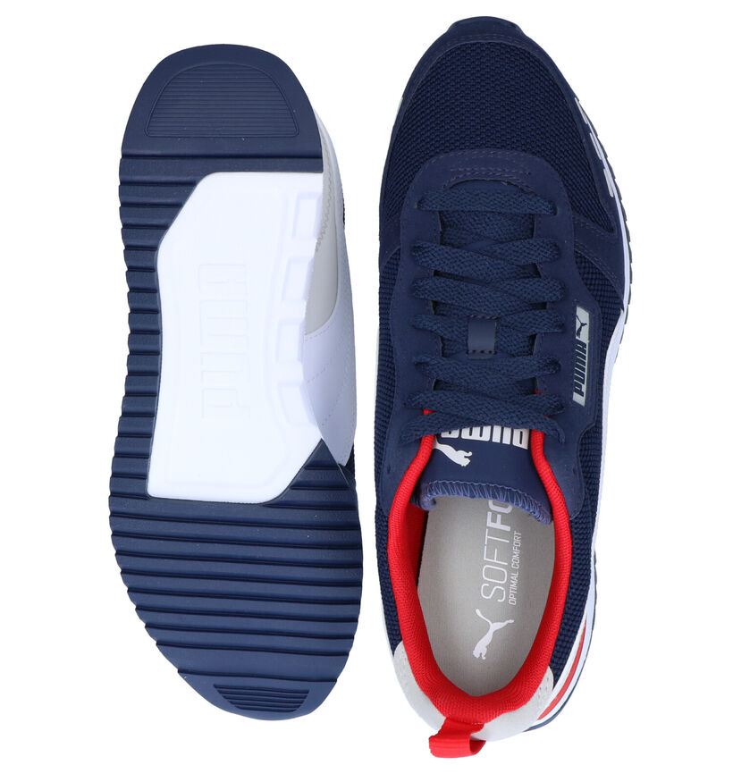 Puma Baskets basses en Bleu foncé en simili cuir (288552)