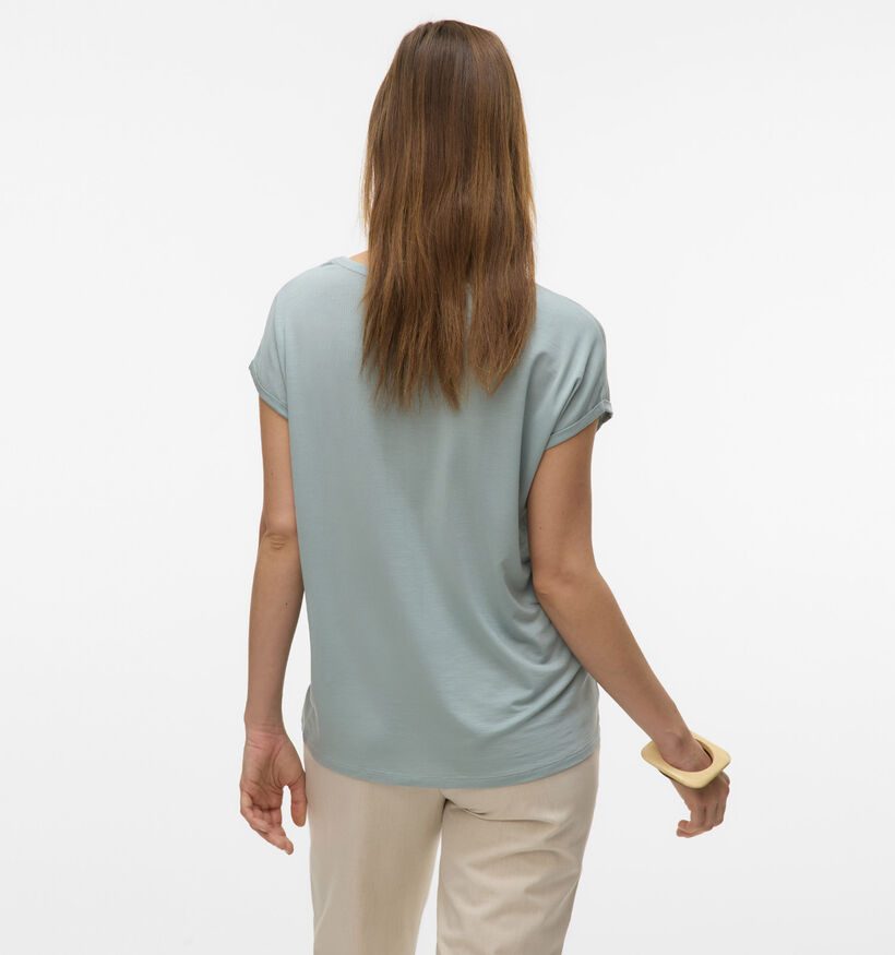 Vero Moda Ava T-shirt Basic en Vert pour femmes (352196)