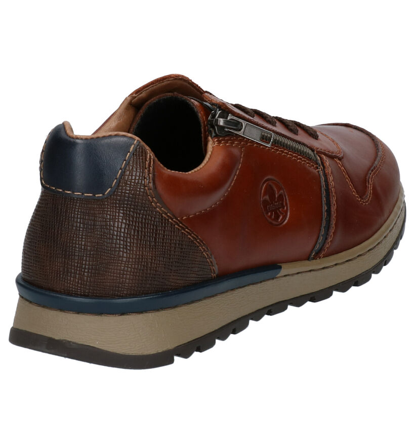 Rieker Chaussures à lacets en Cognac en cuir (297762)