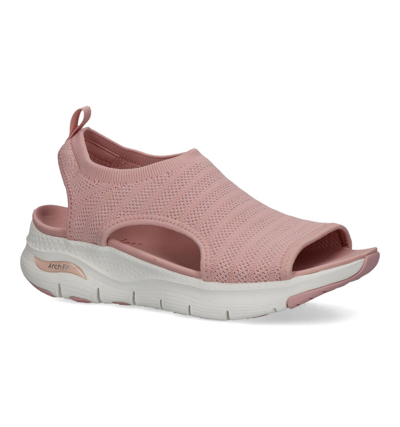 Skechers Arch Fit Sandales en Brun pour femmes (338827)