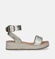 Posh by Poelman Gouden Sandalen met sleehak voor dames (335268)