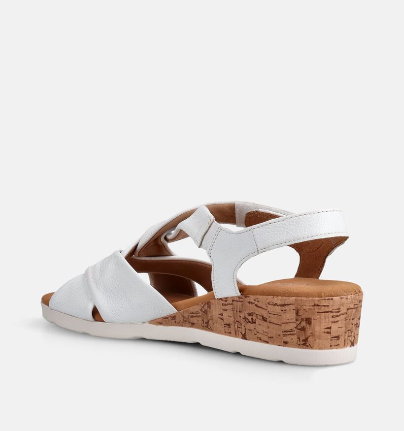 Gabor Witte Sandalen met Sleehak voor dames (371178)