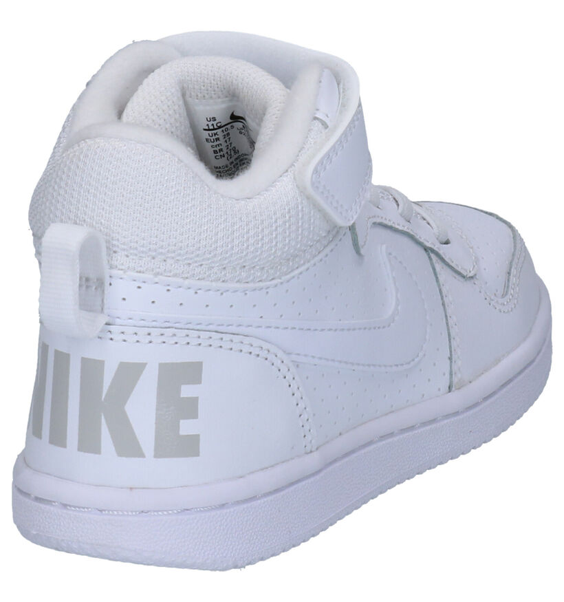 Nike Court Borough Zwarte Sneakers in kunstleer (293612)