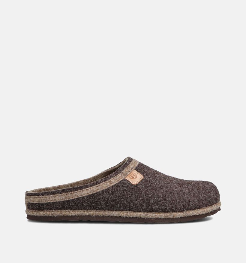 Rohde Mocca Pantoufles ouvertes en Marron fonc&eacute; pour hommes (379278) - pour semelles orthop&eacute;diques