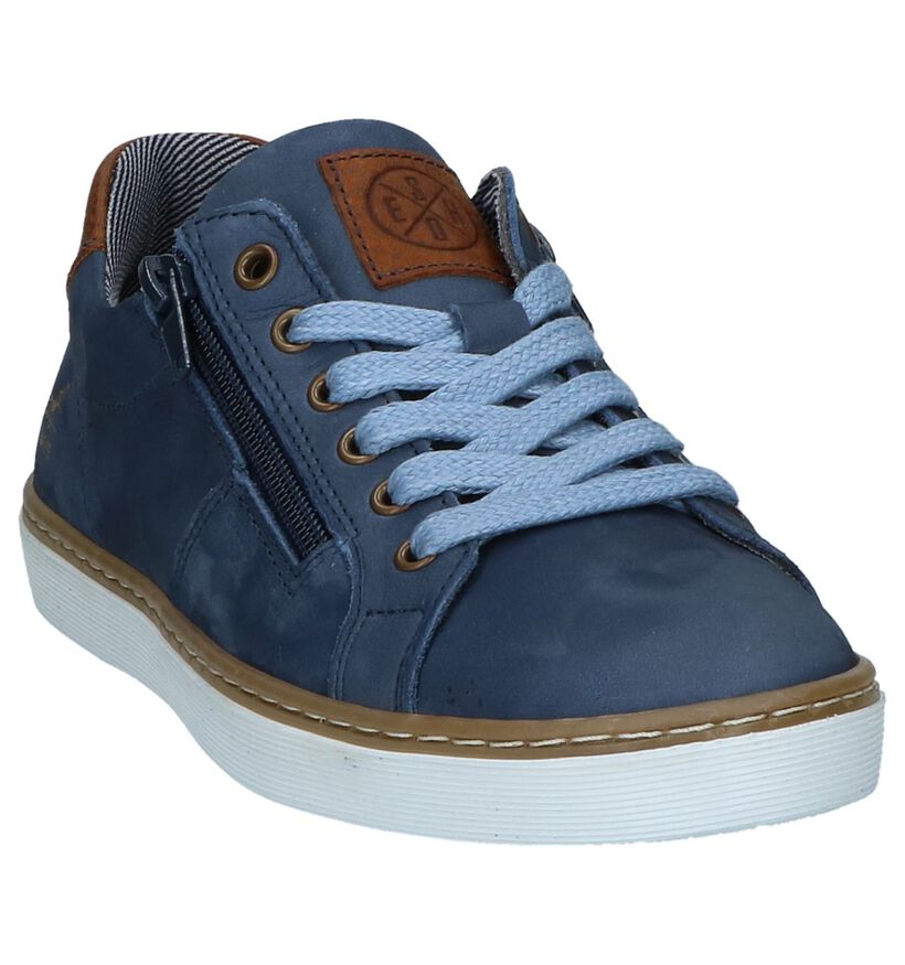 Blauwe Schoenen met Rits & Veters Bullboxer, , pdp