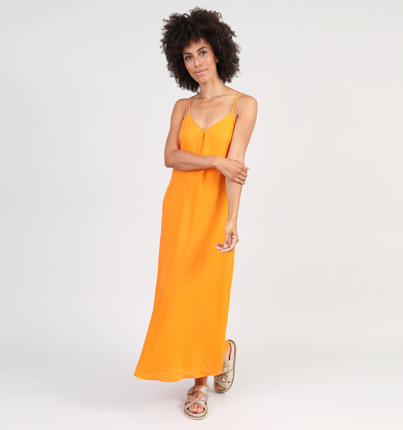 Vila Misti Oranje Maxi jurk voor dames (342088)