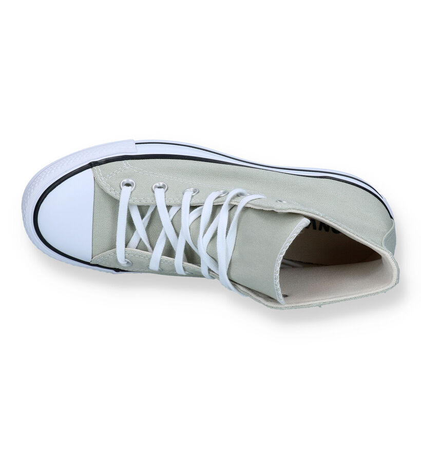 Converse Chuck Taylor All Star Lift Platform Baskets en Vert pour femmes (325469)