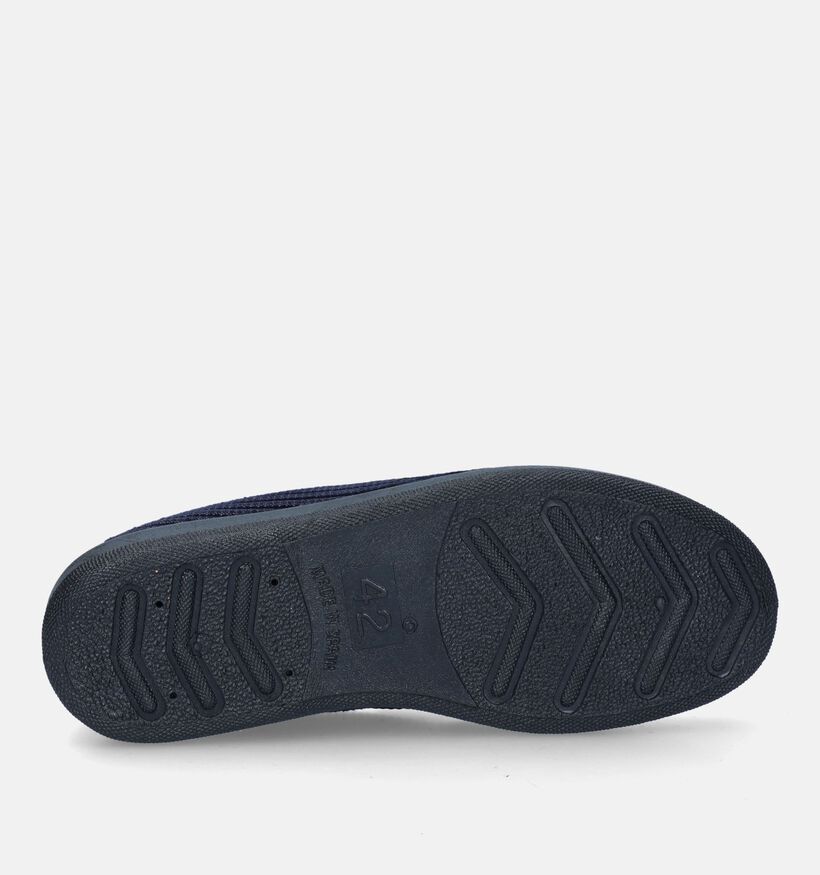 Slippers Comfort Pantoufles fermées en Bleu foncé pour hommes (332767)