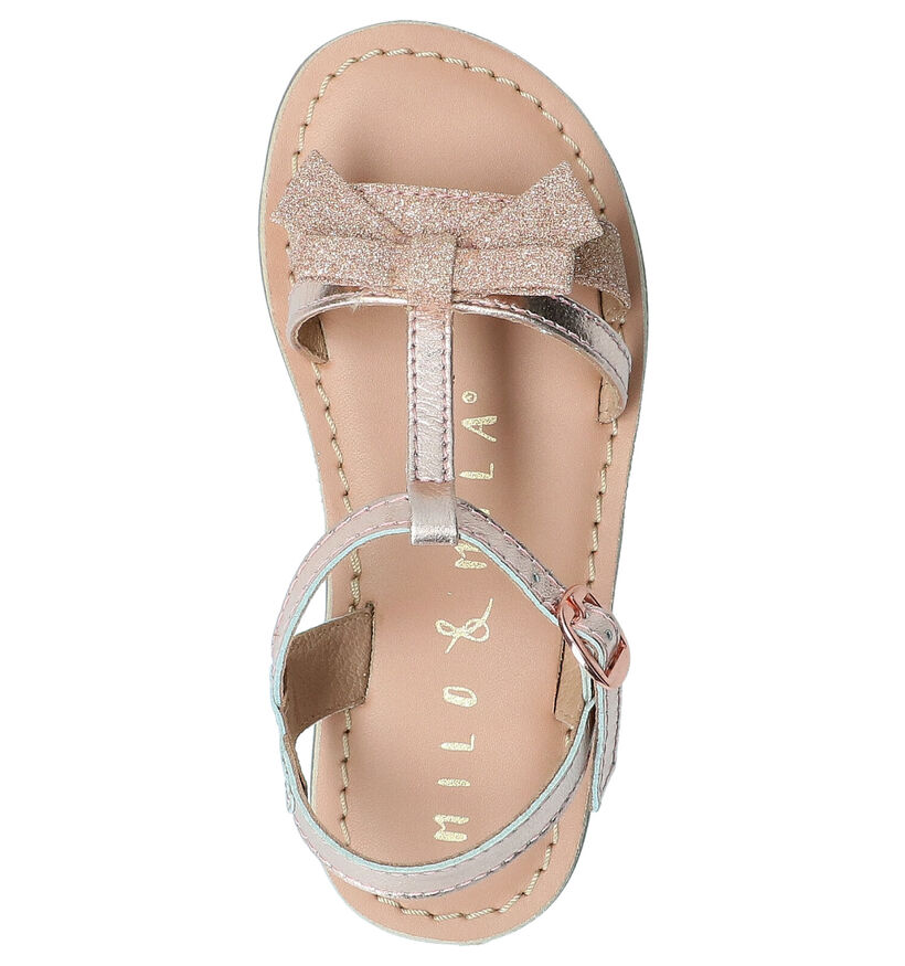 Milo & Mila Roze Sandalen in kunstleer (266291)