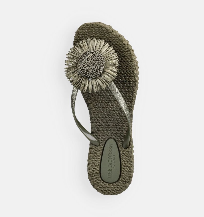 Ilse Jacobsen Cheerful Kaki Teenslippers voor dames (372261)
