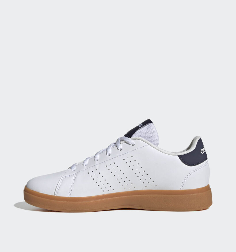 adidas Advantage Base 2.0 Baskets en Blanc pour filles, garçons (350290) - pour semelles orthopédiques