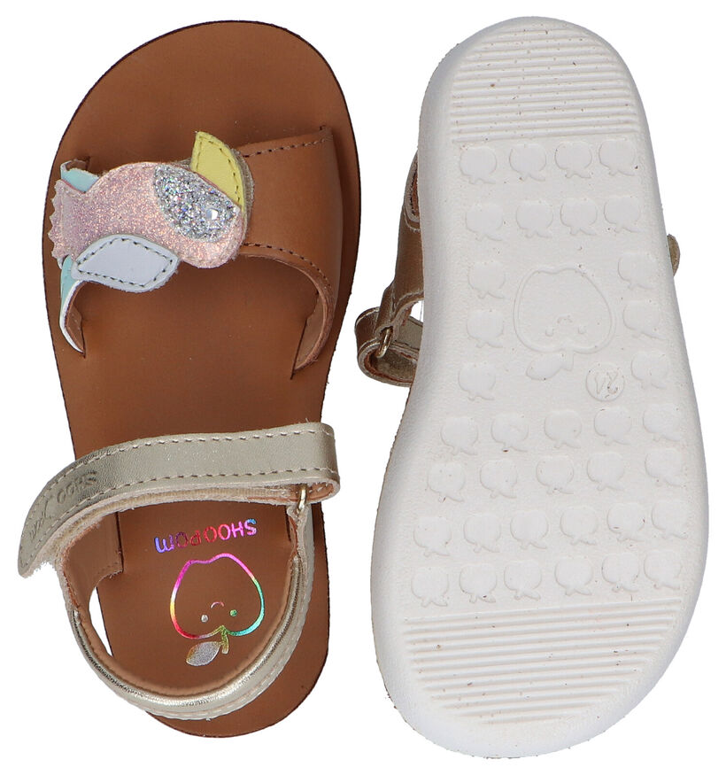 Shoo Pom Goa Toucan Sandales en Or en cuir (288595)