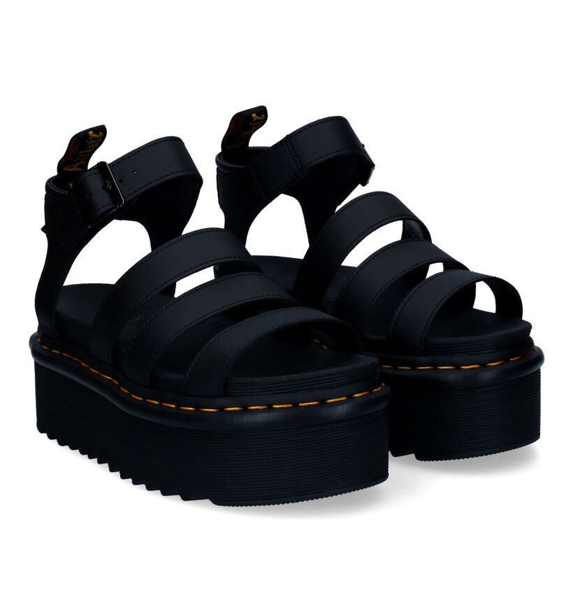 Dr. Martens Blaire Quad Witte Sandalen in leer (303539)