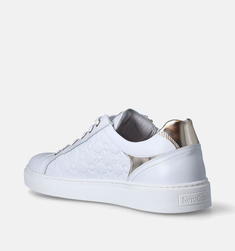 NeroGiardini Witte Sneakers voor dames (358343) - geschikt voor steunzolen