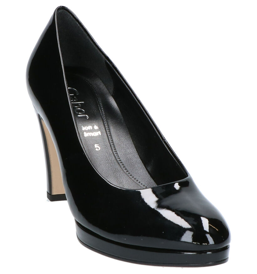 Gabor Soft & Smart Zwarte Pumps in kunstleer (260070)