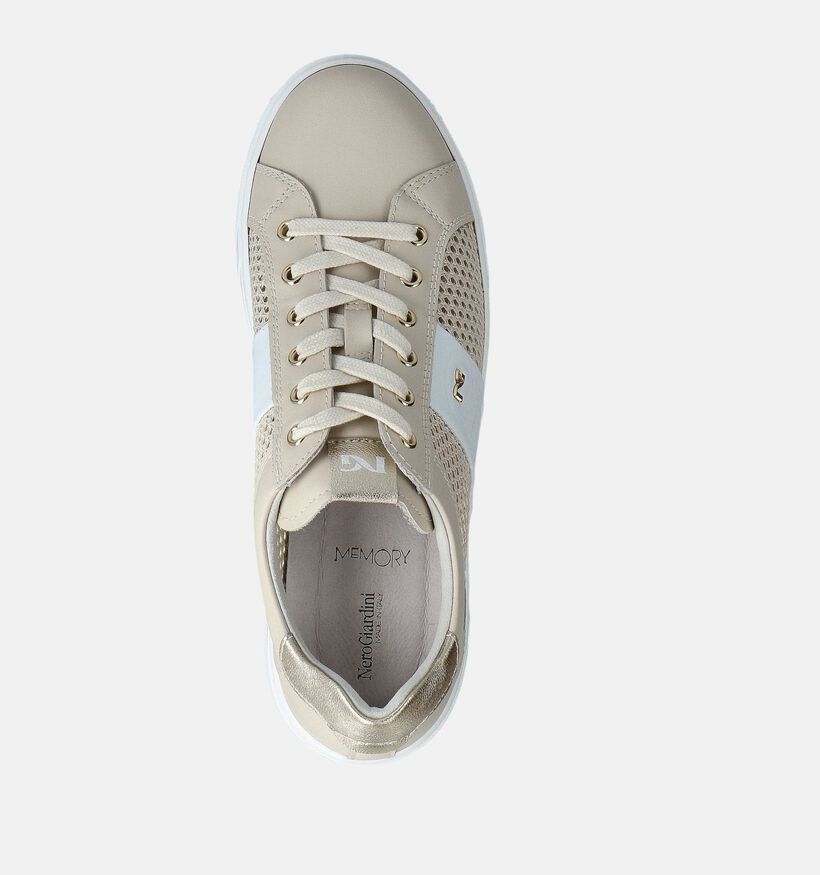 NeroGiardini Baskets en Beige pour femmes (369086) - pour semelles orthop&eacute;diques