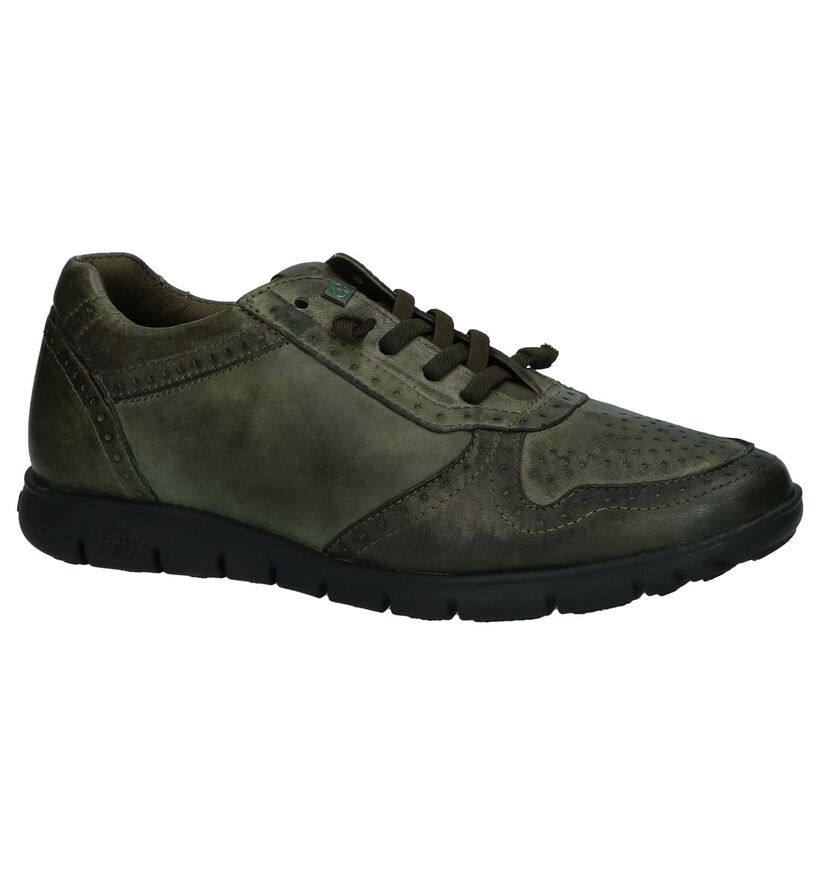 Slowwalk Bat Doran Groene Casual Schoenen in leer (232384)