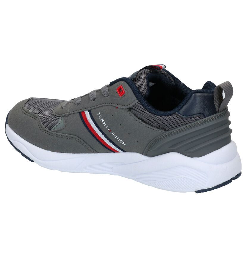 Tommy Hilfiger Baskets basses en Gris foncé en simili cuir (279874)