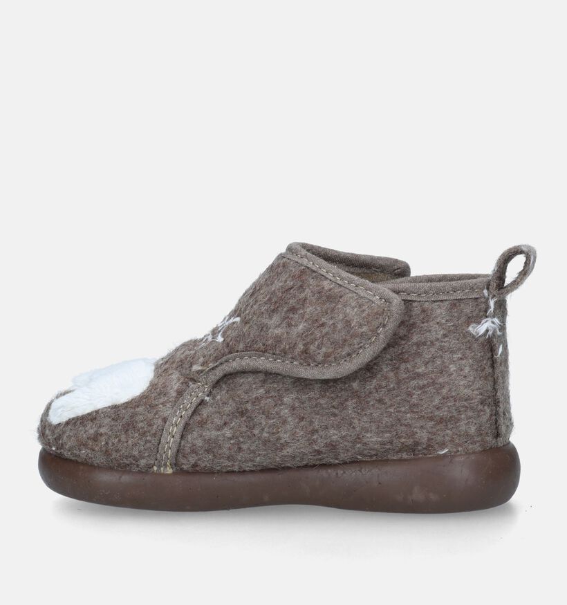 Milo & Mila Bruine Babypantoffels voor meisjes, jongens (332295) - geschikt voor steunzolen