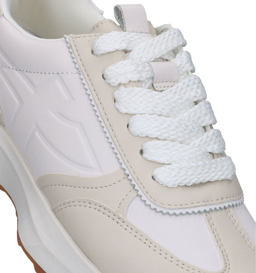 Fashletics Baskets casual en Beige pour femmes (320541) - pour semelles orthopédiques