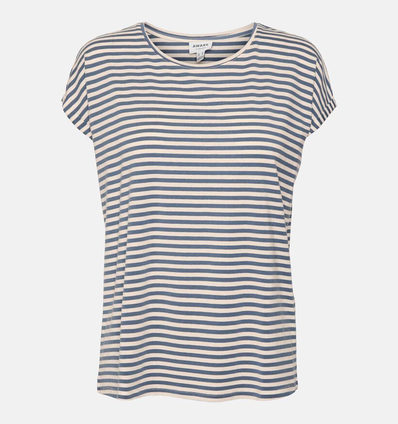 Vero Moda Ava Blauw Gestreept T-shirt (323892)