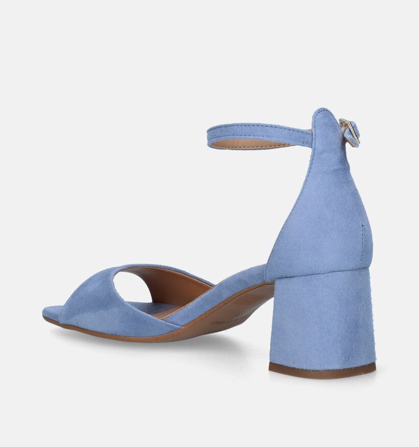 Signatur Sandales avec talon en Bleu pour femmes (341928)