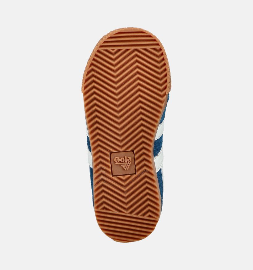 Gola Harrier Strap Chaussures à scratch en Bleu/Blanc pour filles, garçons (360993)