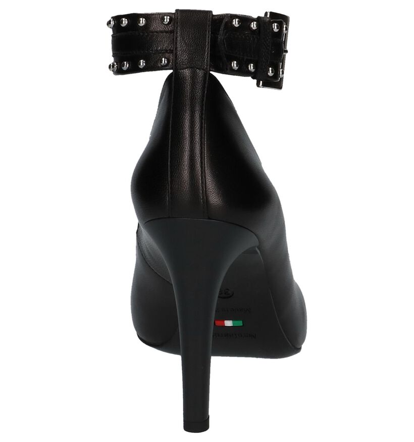 Zwarte Pumps met Bandje en Studs NeroGiardini in leer (226520)