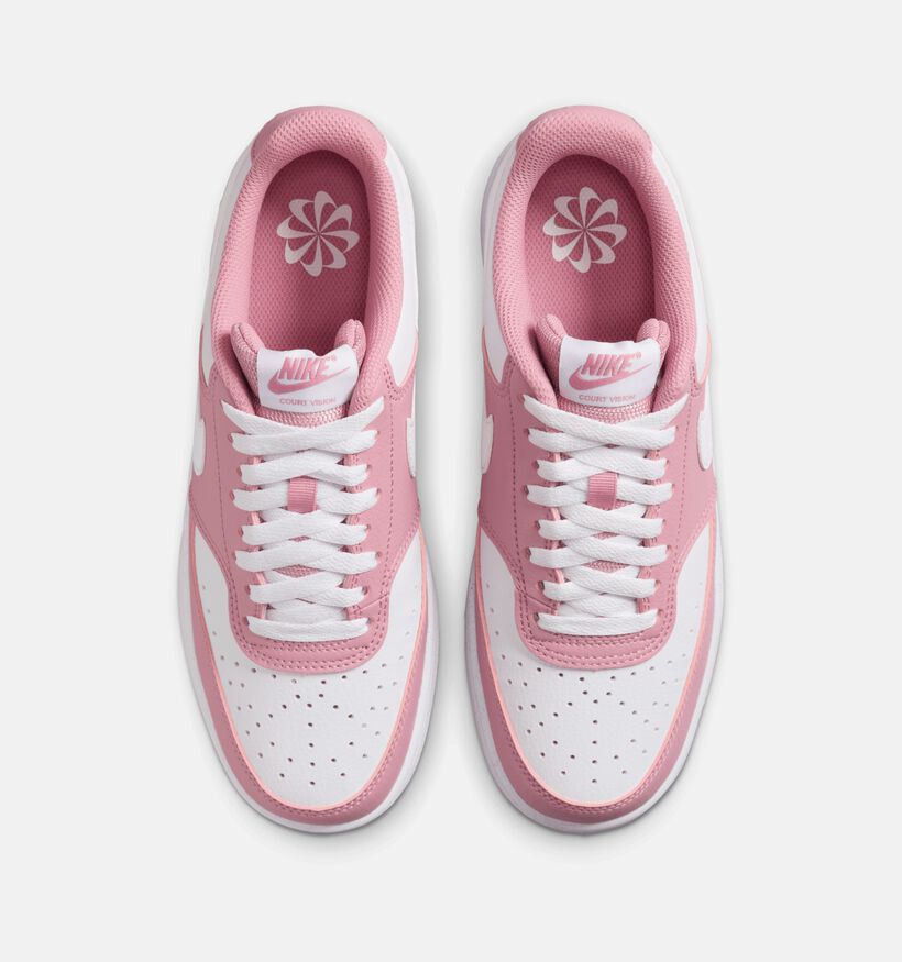 Nike Court Vision Low Next Nature Baskets en Rose pour femmes (350452)