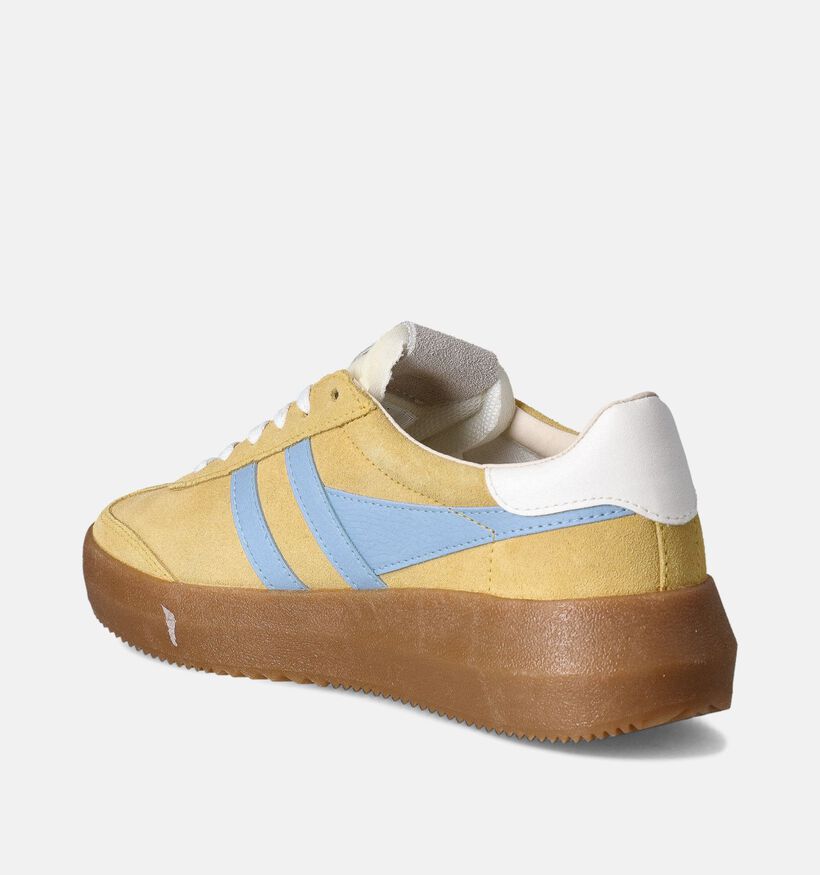 Gola Athena CLB573 Baskets en Jaune pour femmes (351165) - pour semelles orthopédiques