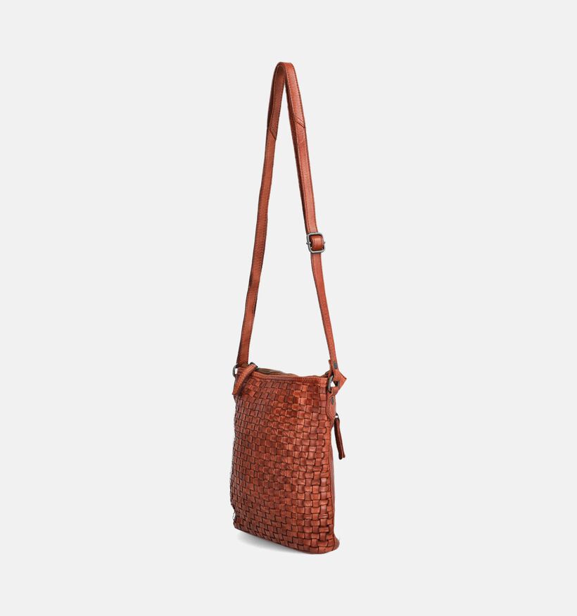 Bear Design Sac &agrave; bandouli&egrave;re en Cognac pour femmes (375814)