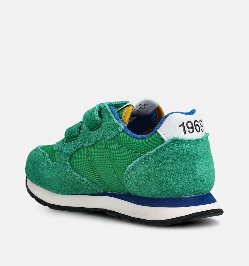 Sun68 Tom Solid Baskets basses en Vert pour filles, gar&ccedil;ons (369065) - pour semelles orthop&eacute;diques